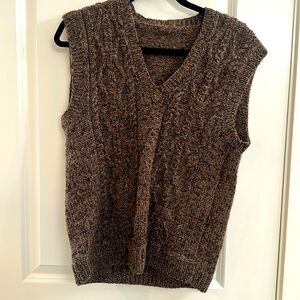 Vintage brown sweater vest